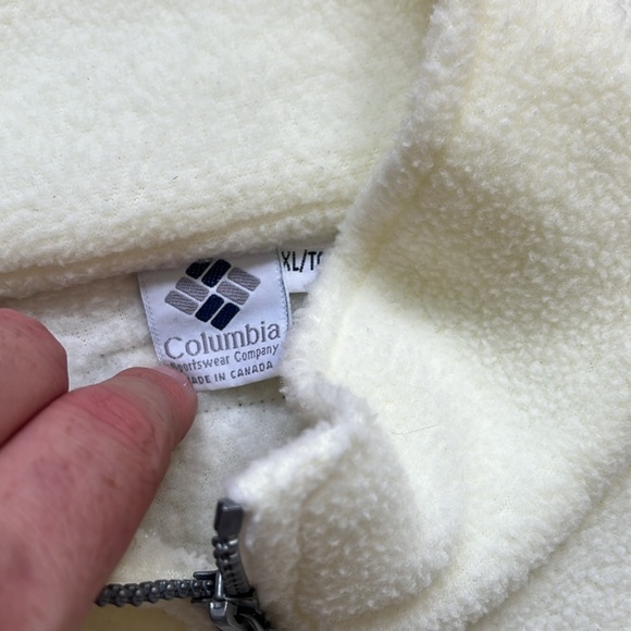 Vintage Columbia Sportswear Company Fleece / XL / White / 90s - Picture 6 of 8